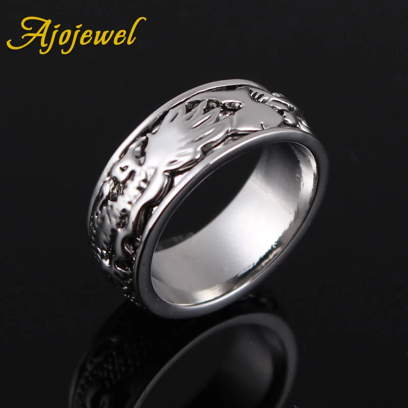 Ajojewel Unisex Womens Mens Dragon Ring Fashion Unique Simple Animal Jewelry Band Rings 2017 New Model