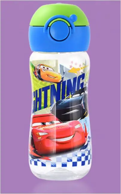 Disney Розовый Микки мышь чашки с картинками из мультфильмов с Силиконовая защита для мальчиков с изображением машинок спортивные бутылки для девочек принцесса София чашки для кормления - Цвет: D