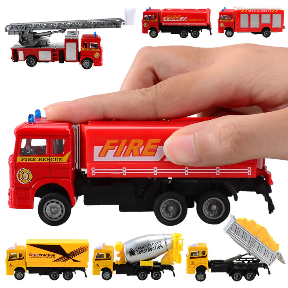 Car Toys For Boys Plastic Interactive Car Toys For Children Diecast Engineering Vehicle Truck Toy Transport birthday Gift L0606