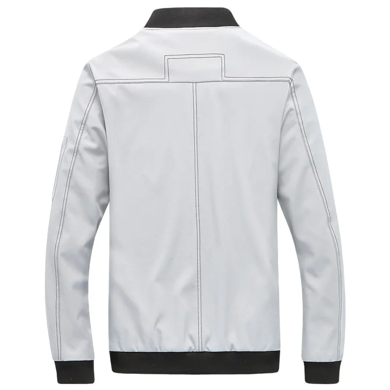 الرجال كلية عارضة سترة الربيع الخريف 2018 الذكور العلامة التجارية الكلاسيكية سترة واقية رقيقة اسكواش الصيف معطف أزياء رجالي معطف 5XL