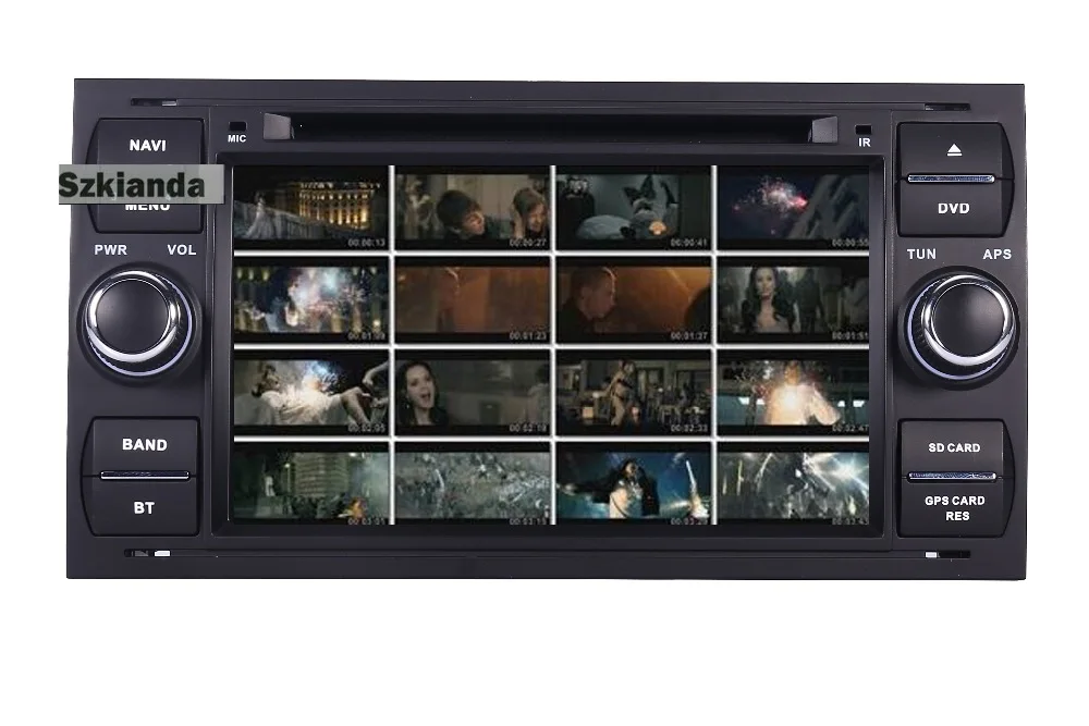 Черный пианино 7 дюймов емкостный сенсорный автомобильный dvd-плеер с экраном для Ford Focus Kuga транзит 3g Bluetooth Радио RDS USB SD gps карта