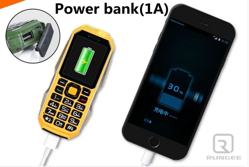 Телефон Rungee Mini E6800 ударопрочный пыленепроницаемый телефон 3800 мАч русская
