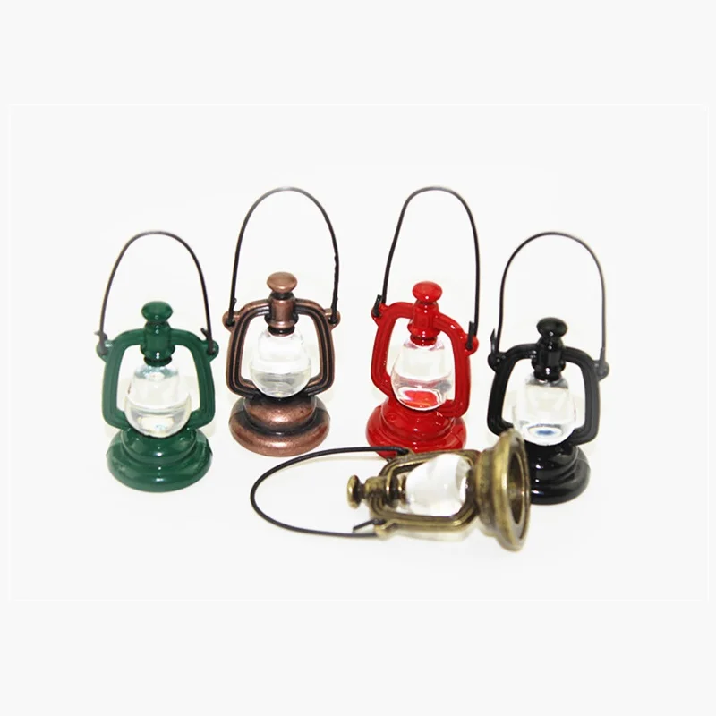 

Miniature Vintage Oil Kerosene Lamp 1:12 Dollhouse Accessories Kerosene Lamp For Doll house Families Collectible Gifts