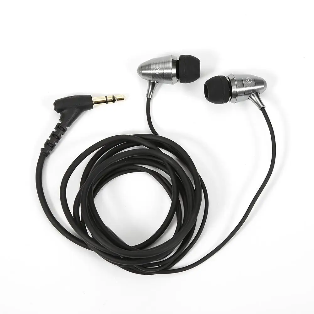 

Professional Monitor Metal Headphone Earphone Universal 3.5mm Silver Bullet Headphone Without Mic For Phone