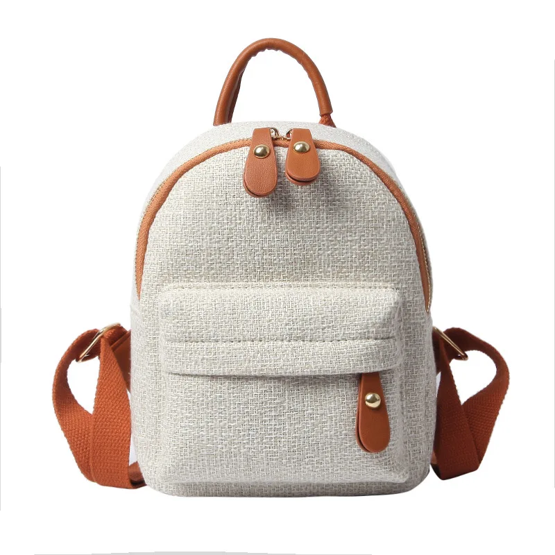 

Miyahouse Simple Style Canvas Women Backpack Vintage School Bags for Teenagers Girls Korean Style Female Rucksack