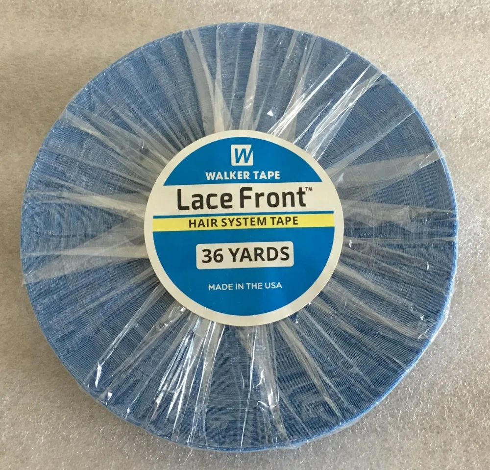 1 roll 36 yards Blue lace front tape hair extension adhesive tape skin