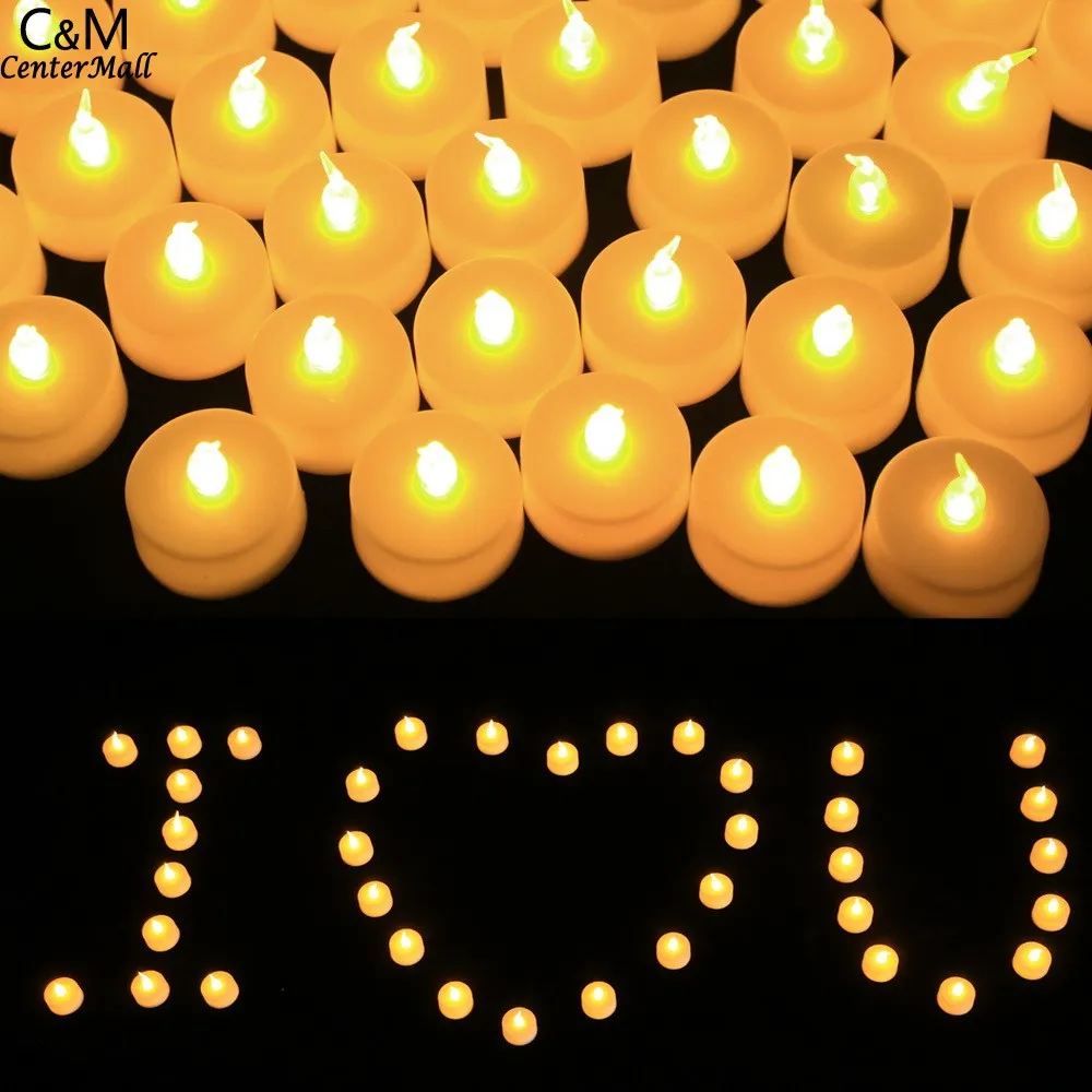 

LED Candle Light Wedding Birthday Decor Electronic LED Candle Light Smokeless Flameless Candle Electronic Pillar Candle For Home