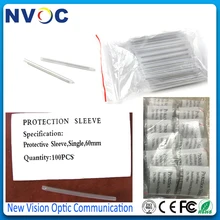 250 шт./лот, 60 мм одножильный волоконно-оптический сплавный защитный рукав, термоусадочный протектор(60 мм