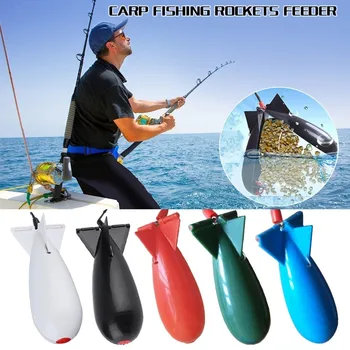 

5 Colors Carp Fishing Large Rockets Spod Bomb Fishing Tackle Feeders Float Bait Holder Maker Tackle Tool Accessories Feeders