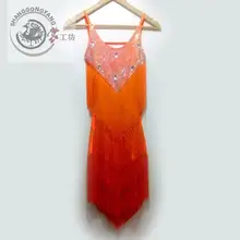 Стиль Костюмы для латинских танцев Сексуальный Кисточкой конкурс латиноамериканских танцев платье для женщин ребенок латинских танцев платья S-4XL F23