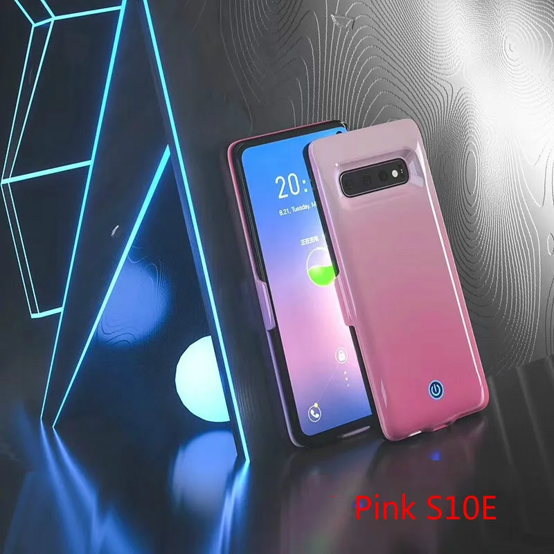 Extpower 7000mAh For Samsung Galaxy S10 S10E Battery Charger Case External Portable Backup Power Bank For Samsung S10 Plus - Цвет: Pink S10