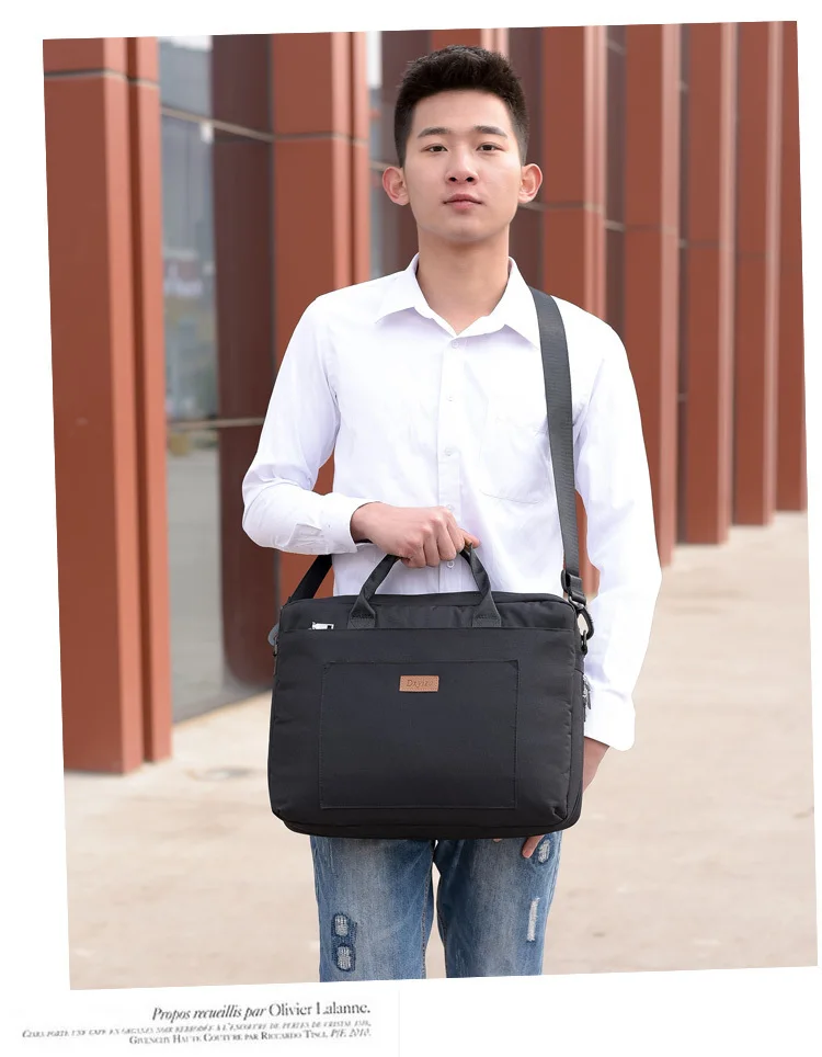 Мужская нейлоновая сумка для ноутбука, Офисная дорожная сумка-мессенджер, большая женская сумка для ноутбука, компьютера, рабочая сумка, деловая походная посылка