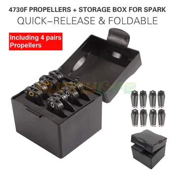 

4730F Props Quick-release Foldable Propellers Spark Blades 4 Pairs With Propeller Storage Box for DJI SPARK Accessoriies