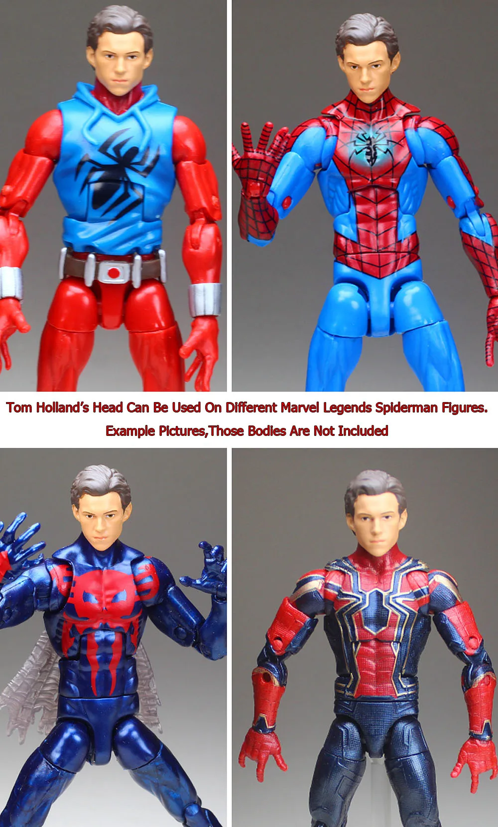 Marvel Legends Avengers Infinity War Spiderman Tom Holland Head Suit Body Figure