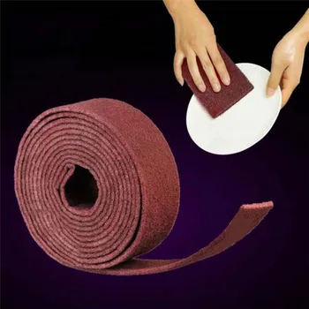 

1M/Roll Dish Washing Brush Scouring Pad Emery Scrubber Sink Pot Bowl Stoves Plate Cup Cleaner Kitchen Bar Cleaning Tools