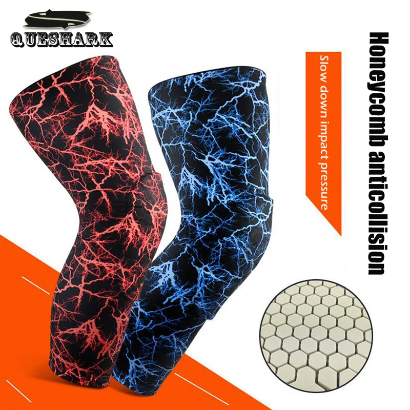 

1Pcs Camouflage Basketball Knee Pads Sports Safety Knee Calf Leg Sleeve Honeycomb Pad Kneelet Guard Protective Kneepad