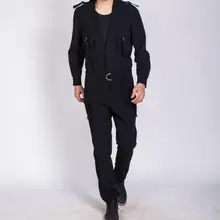 27-44! Большие размеры мужские брюки новая Корейская версия мужской комбинезон Тонкий Модный комбинезон