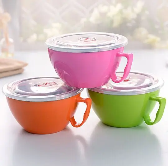 1PC Stainless Steel Hot Insulation Bowl for Children Lunch Box Thermos