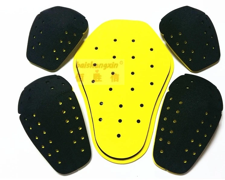 Flanchard motorcycle jacket flanchard shoulder pad elbow back support five pieces set everta abs