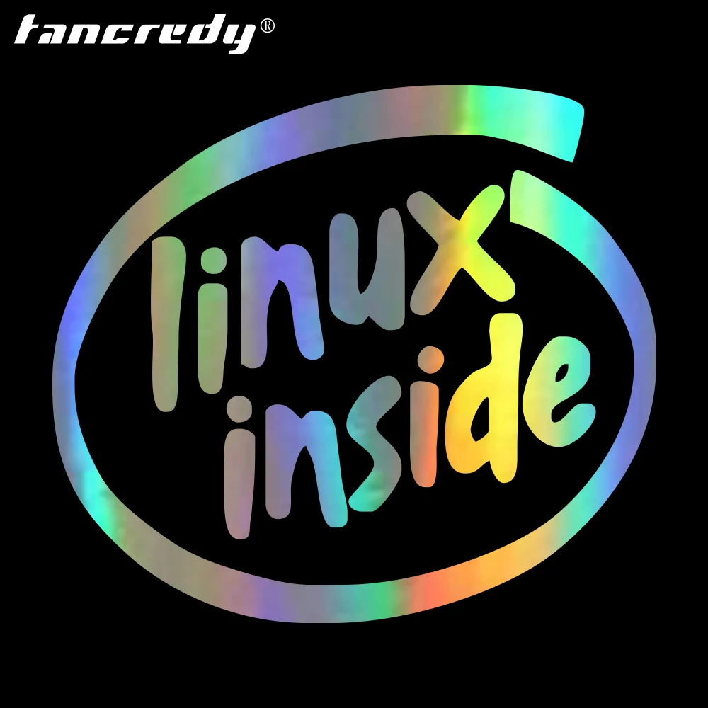 Tangcredy 2nd половинная цена Linux внутри автомобиля наклейки Наклейка бампер Стайлинг