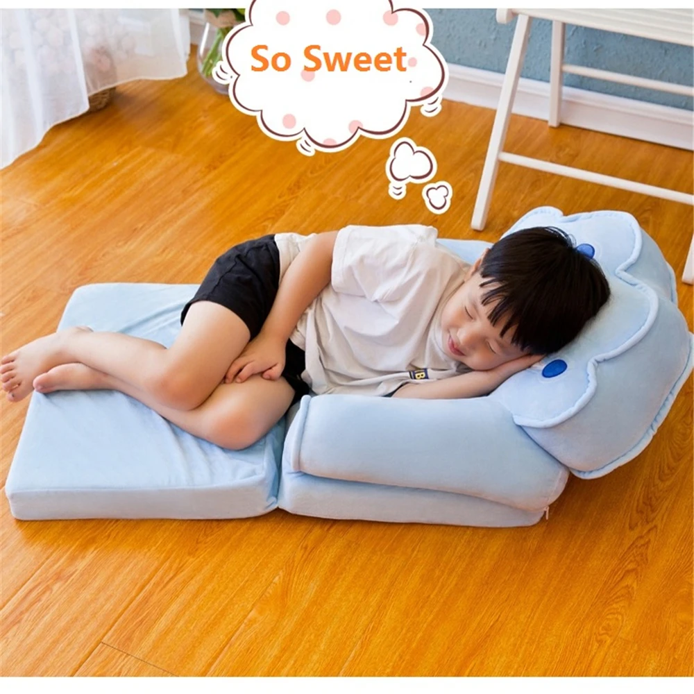 Fashion Children Sofa Folding Cartoon Cute Lazy Person Lying Seat Baby Stool Kindergarten Cushion Disassembled Washed Chair
