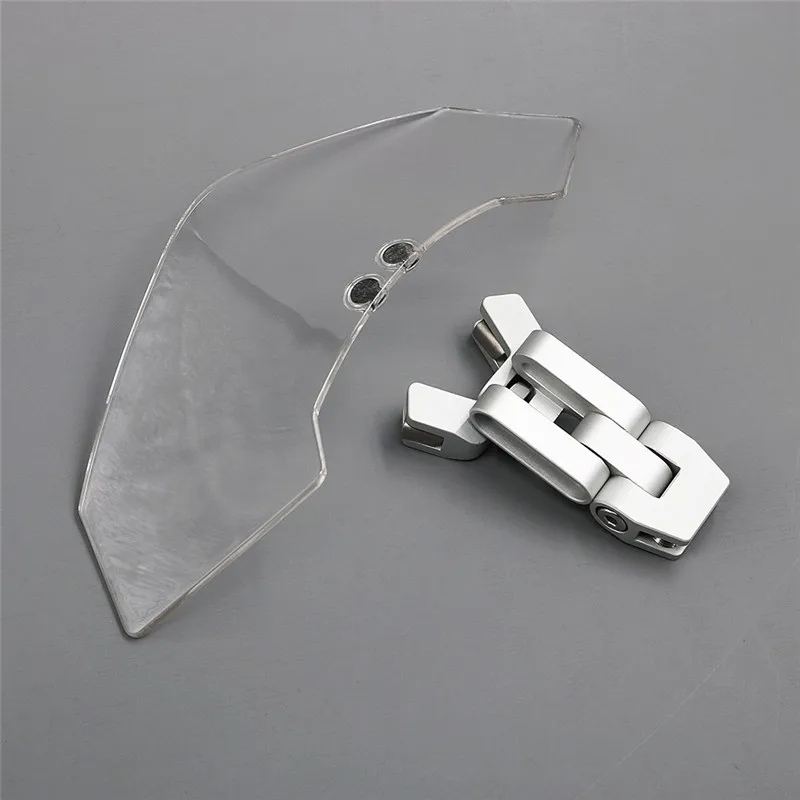 

Front windshield windshield sun visor Extension Spoiler Wind Deflectors Adjustable Airflow For Triumph Aprilia KTM Victory