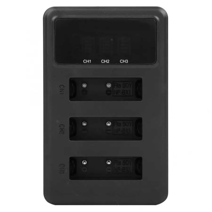 NP BX1 зарядное устройство три слота USB зарядка с ЖК экраном для Sony RX100 Спортивная