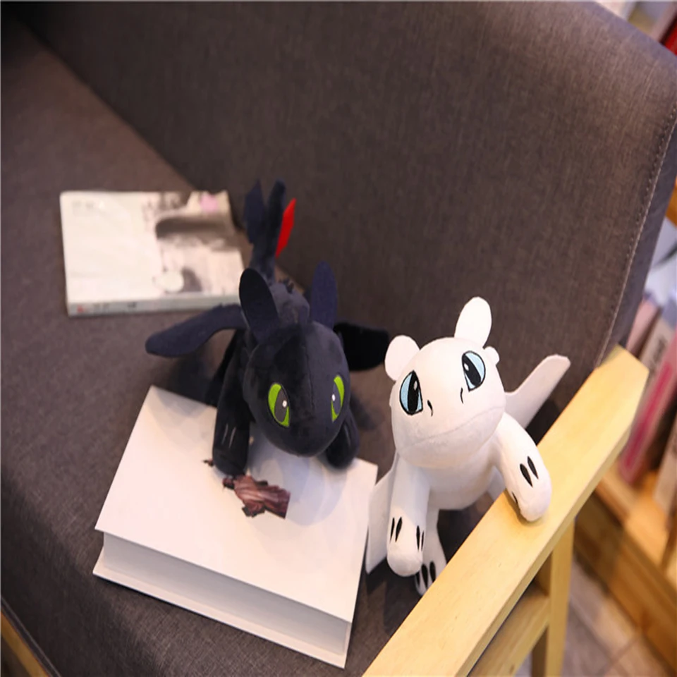 

1PC Plush Toys Stuffed Animals Soft Peluche Anime Movie Kawaii Doll Toothless Dragon Children Gifts 35CM