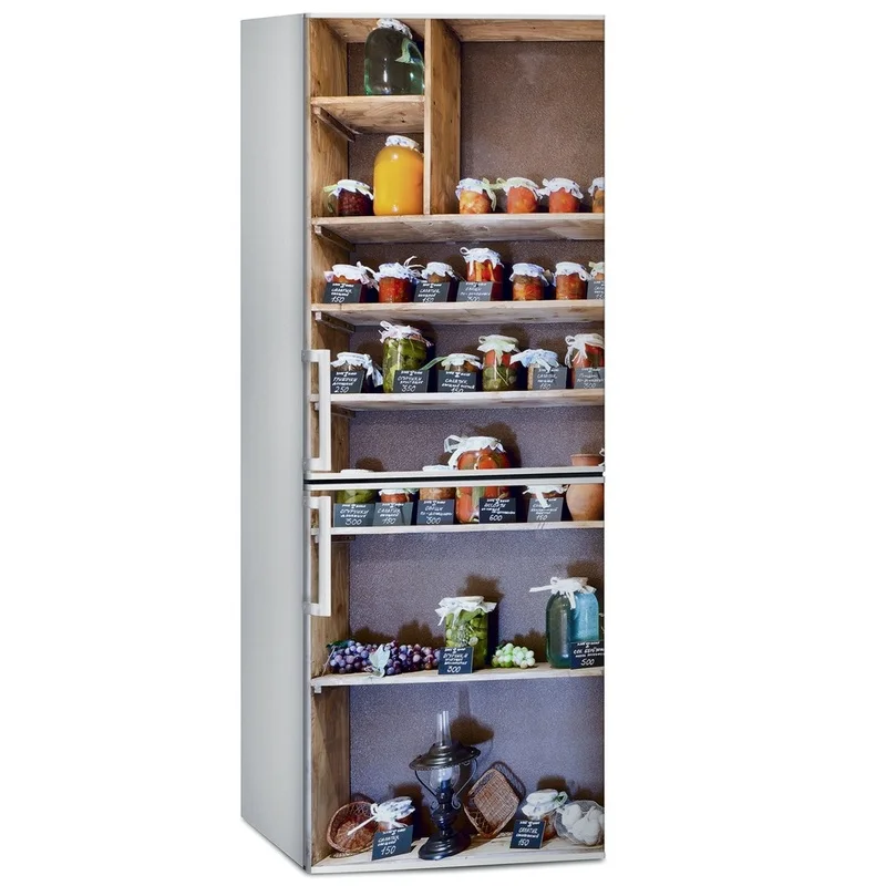 

DIY fruit juice cans view Waterproof SelfAdhesive Refrigerator Sticker door sticker Wallpaper kitchen wall decor stickers