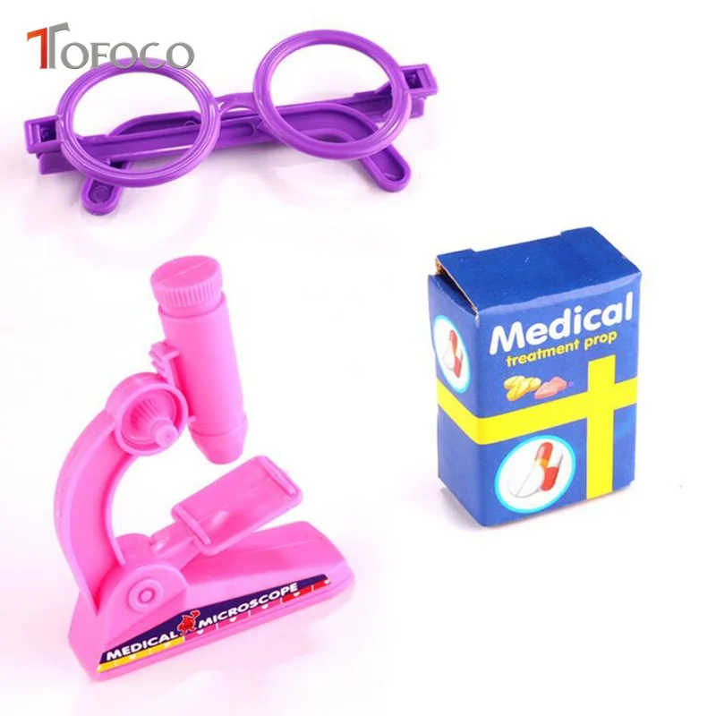 TOFOCO 18 шт. пластиковый Игровой Набор доктора игрушки для детей девочек моделирование медицинская коробка обучающий воображаемый доктор Чехол Набор игрушек подарок