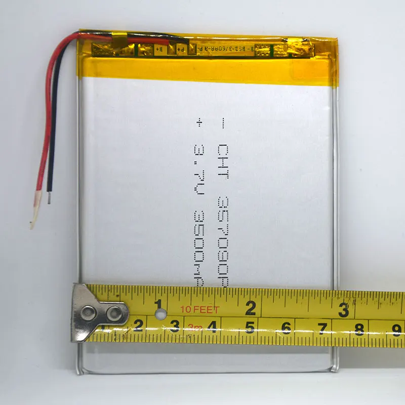 7 inch tablet universal battery pack 3.7v 3500mAh polymer lithium Battery for Archos 70 internet tablet 250Gb