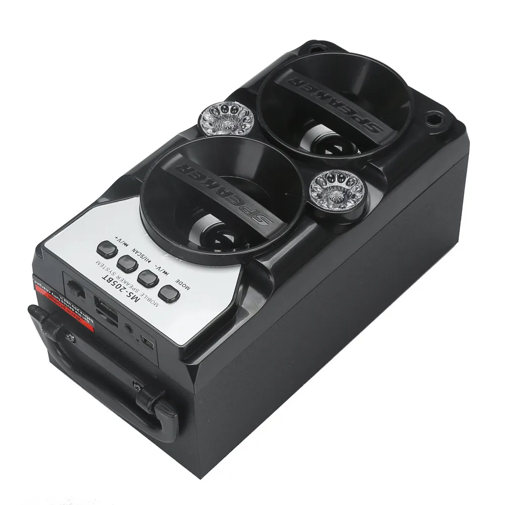 HIPERDEAL Led Bluetooth Беспроводная Портативная колонка с супер басами USB/TF/AUX/FM радио