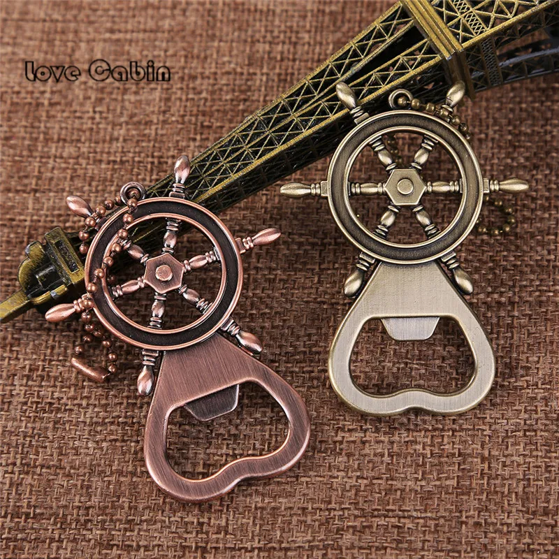 

Creative Wedding Supplies favor Rudder Retro Keychain Beer Opener Wedding gift groomsman game gift