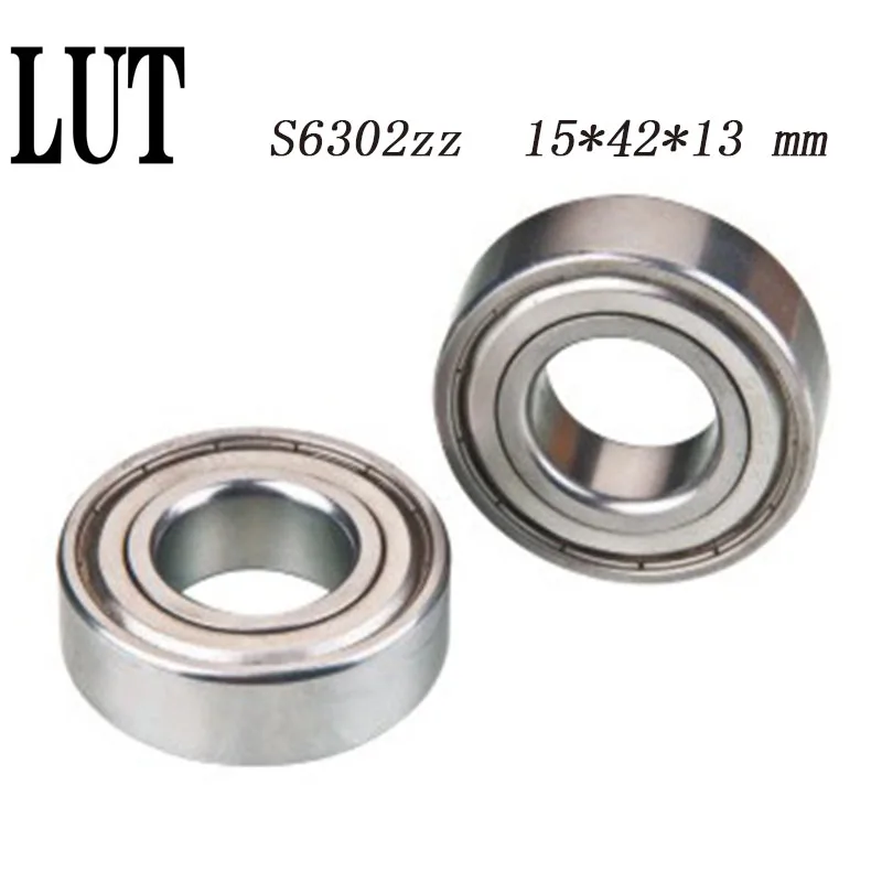 

6302 ZZ S6302ZZ bearing Stainess steel S6302-ZZ Deep Groove ball bearing 15*42*13mm Free Shipping