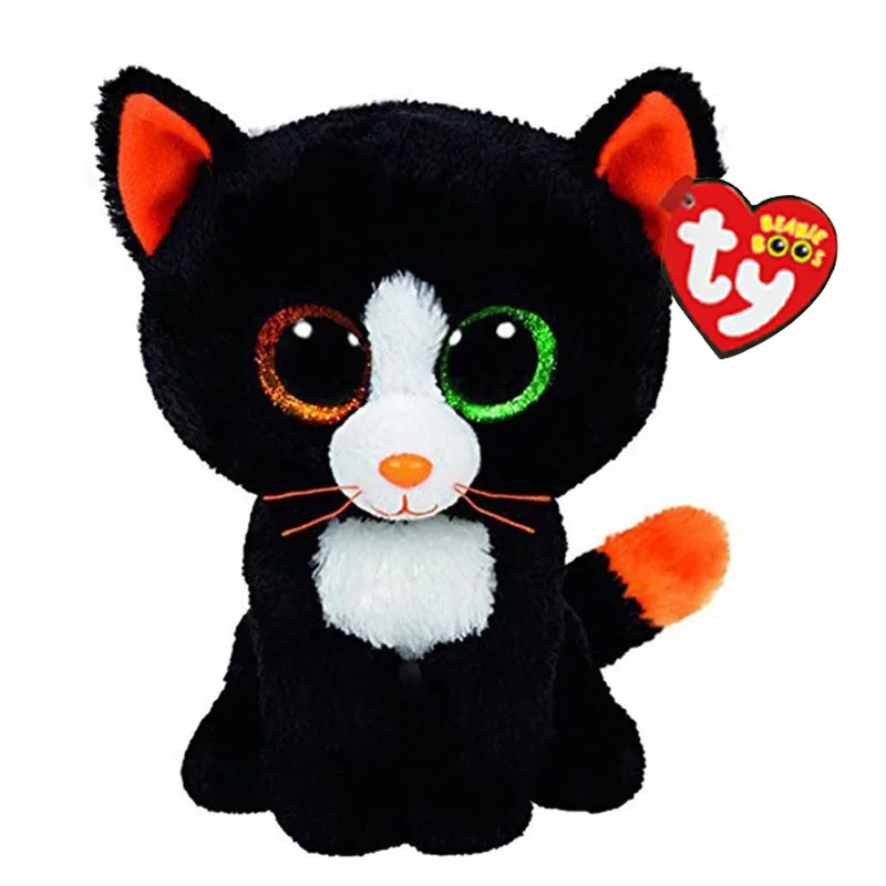 Ty Beanie Boos Stuffed & Plush Animals Different Color Eye Black Cat