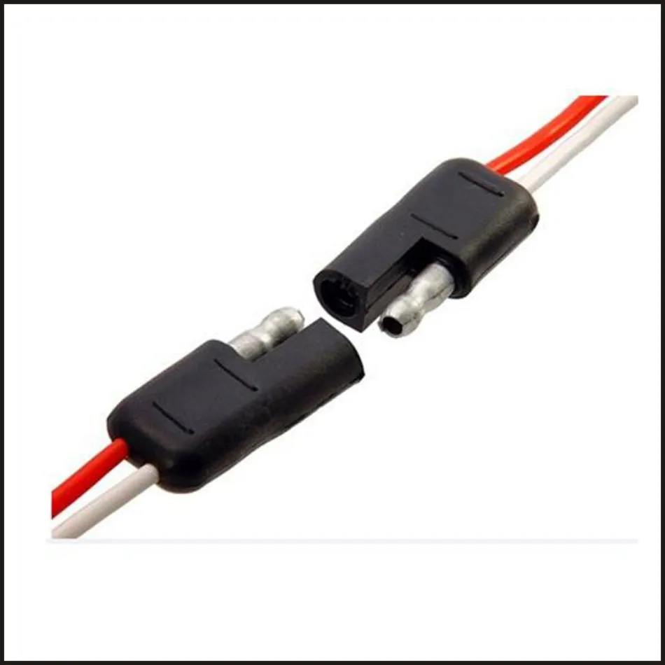 

Male connector female wire connector 2 pin ECU connector terminal Plugs socket Fuse box Soft Jacket 14AWG 260-270MM