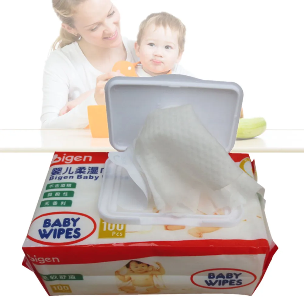 100pcs New Baby Wet Paper Lid Wet Wipes with Cover Wet Tissue Reusable