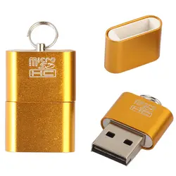 Портативный мини-считыватель карт USB 2,0 Micro TF считыватели карт памяти адаптер Plug And Play с функцией автоматического обнаружения