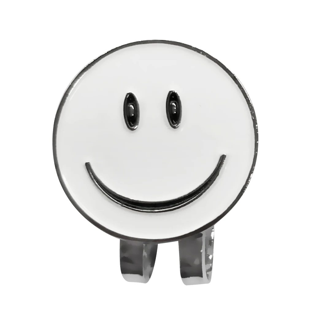 

Cute Smile Face Pattern Golf Ball Marker with Magnetic Golf Hat Clip Golf Training Aids Nice Gifts For Golder Durable Sturdy