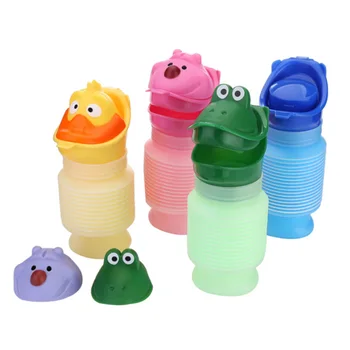 

750ML/600ML/420ML Portable Family Unisex Mini Toilet Urinal Bucket for Travel and Kid Potty Pee Training Cartoon Toy