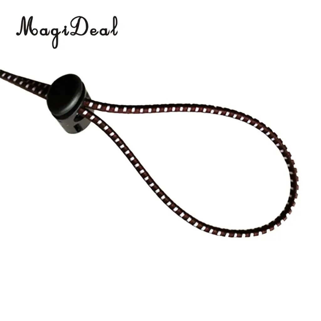 Flexible Rubber Elastic Strap Bungee Rope Cord Lock Stopper Universal Fits Swim Goggles Dive Snorkeling Mask MagiDeal 45"