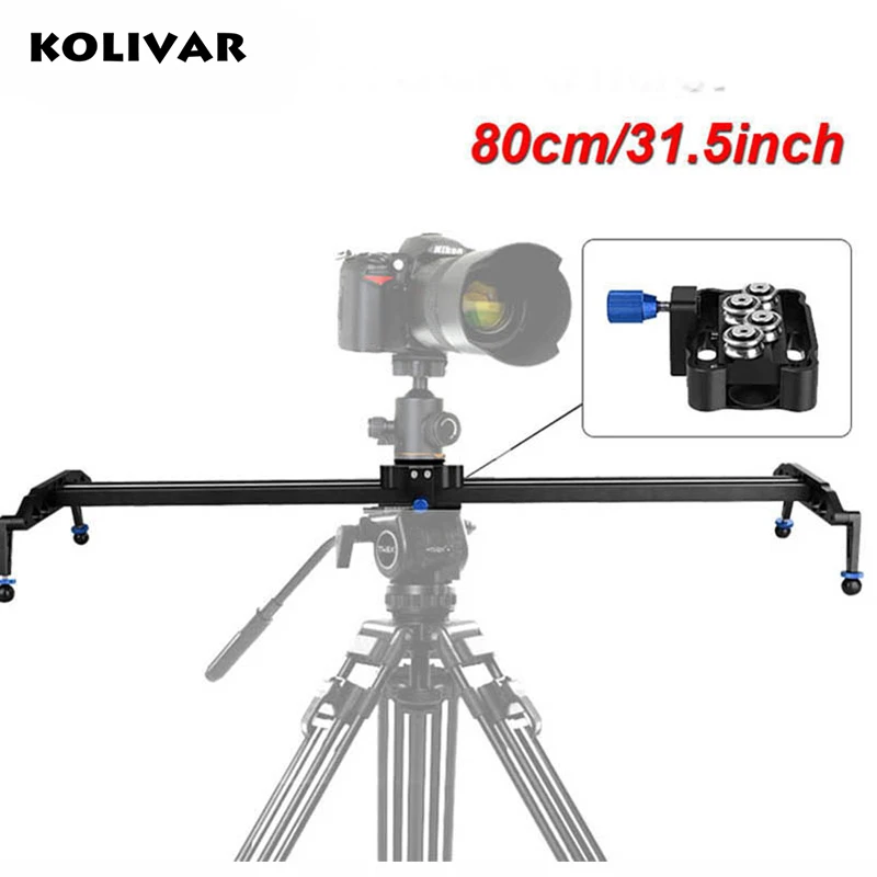 

80cm DSLR Camera Track Dolly Slider Video Rail System Photograph Movie Film Making For Nikon Canon Pentax Sony Camcorder