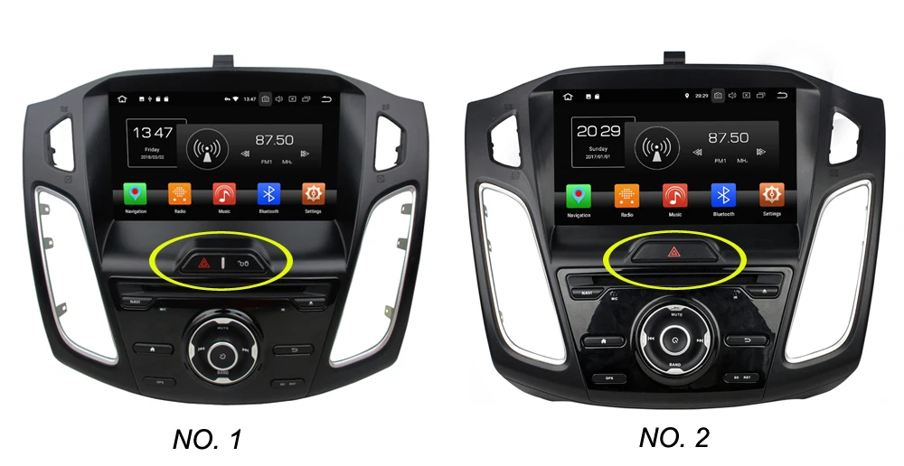 Best IPS DSP Android 9.0 4GB RAM+32GB ROM+8core Car DVD multimedia Player RDS Radio GPS Map Bluetooth 4.2 For ford focus 3 2011-2018 1