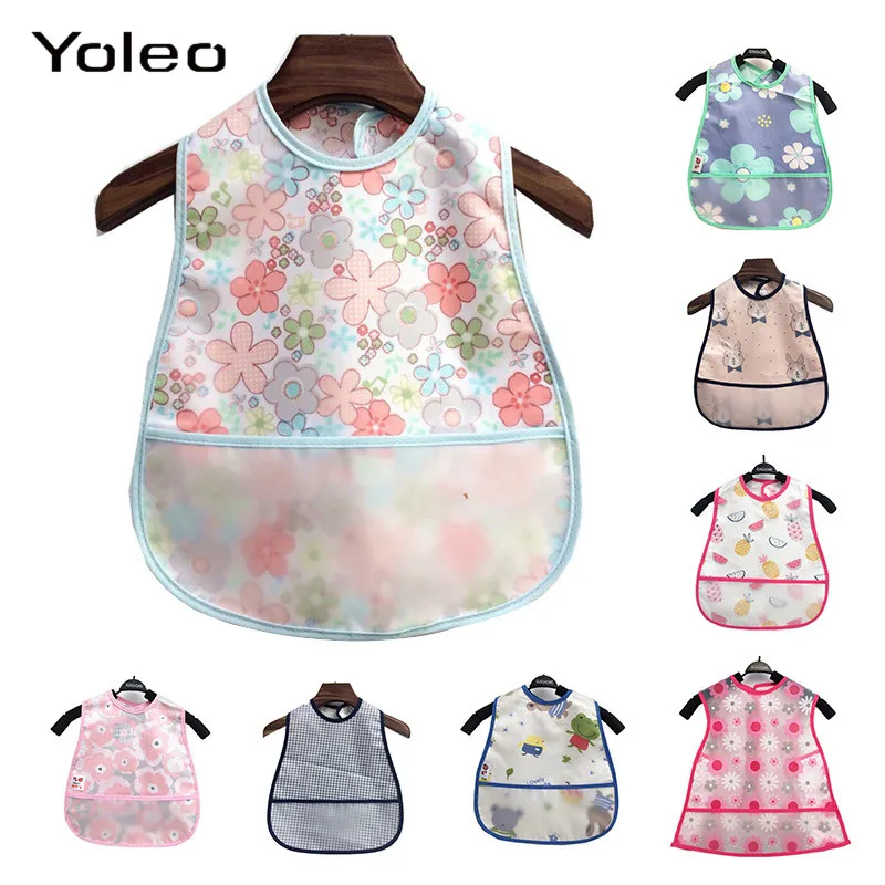 

Adjustable Baby Bibs EVA Waterproof Feeding Bibs Baby Cartoon Lunch Dinner Cloth Baby Bib Children babador Bandana baby stuff