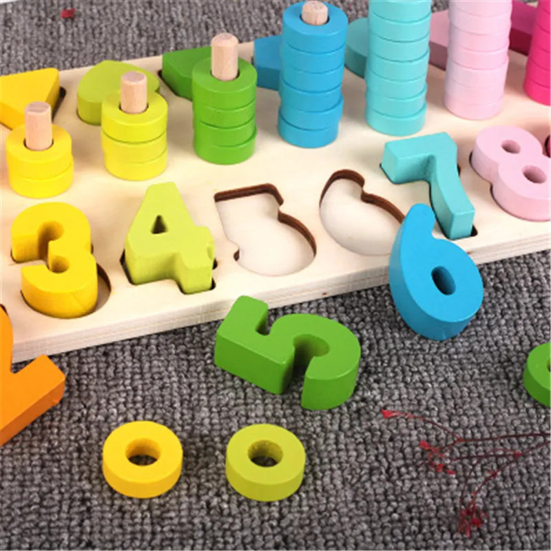 

Children Educational Early Education Mathematics Abacus Rainbow Circle Shape Digital Trinity Digital Shape Intelligence Toy