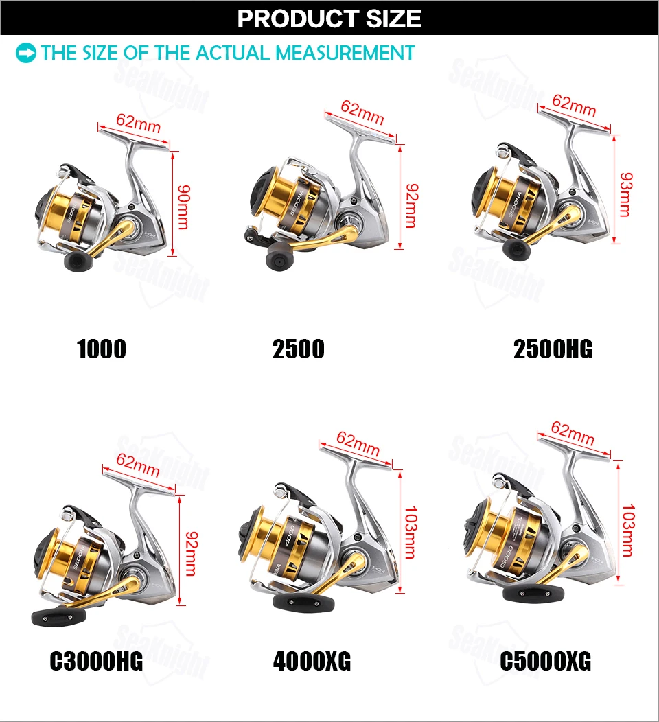 Shimano SEDONA FI 1000 2500 C3000 C3000HG 4000XG C5000XG спиннинговая Рыболовная катушка глубокая чашка 4BB Hagane Gear морская