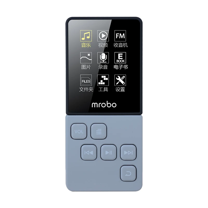 Mrobo c6 MP3-плеер Портативный цифровой аудио плеер с экраном 1,8 дюймов FM Электронная книга часы данные музыкальный плеер динамик TF карта