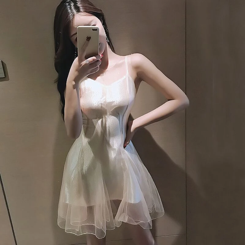

sexy a-line mash spaghetti strap off shoulder two piece set mini-dress Women's Clothing fashion brand summer style dresses hot