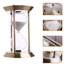 Valentines promotional metal timer 30 minute hourglass-Valentine's day gift-style parlor crafts 15 minute timer sauna hourglass wall rotating sand timer countdown clock 15 minute blue