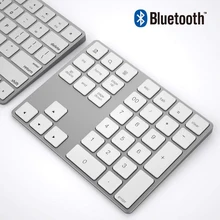 AVATTO ультра-тонкий алюминиевый 34 клавиши Bluetooth беспроводная цифровая клавиатура номер клавиатура с ножничным переключателем для ПК поверхности планшета